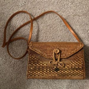 Amerii wicker crossbody bag